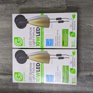 Greenlite LED Sconce Light Fixtures Lot of 2